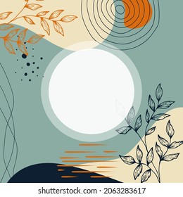 Antecedentes abstractos. Plantilla de diseño moderna con un estilo mínimo. Cubierta elegante para presentación de belleza, diseño de marca. Ilustración del vector