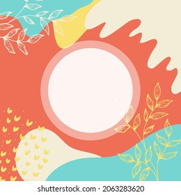 Abstract background. Modern design template in minimal style. Stylish cover for beauty presentation, branding design. Vector illustration