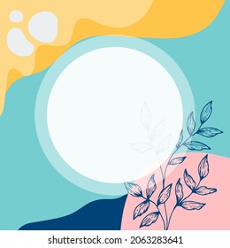 Abstrakter Hintergrund. Moderne Design-Vorlage in minimalem Stil. Stilvolle Abdeckung für Schönheitspräsentation, Branding Design. Vektorgrafik