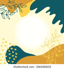 Abstract background. Modern design template in minimal style. Stylish cover for beauty presentation, branding design. Vector illustration