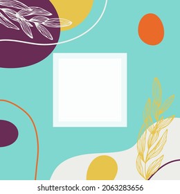 Abstrakter Hintergrund. Moderne Design-Vorlage in minimalem Stil. Stilvolle Abdeckung für Schönheitspräsentation, Branding Design. Vektorgrafik