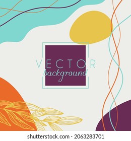 Antecedentes abstractos. Plantilla de diseño moderna con un estilo mínimo. Cubierta elegante para presentación de belleza, diseño de marca. Ilustración del vector