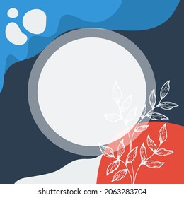 Abstrakter Hintergrund. Moderne Design-Vorlage in minimalem Stil. Stilvolle Abdeckung für Schönheitspräsentation, Branding Design. Vektorgrafik