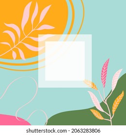 Abstrakter Hintergrund. Moderne Design-Vorlage in minimalem Stil. Stilvolle Abdeckung für Schönheitspräsentation, Branding Design. Vektorgrafik