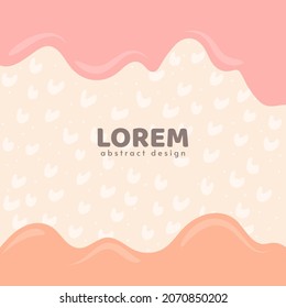 Abstract background. Modern design template in minimal style. Stylish cover for beauty presentation, branding design. Vector illustration