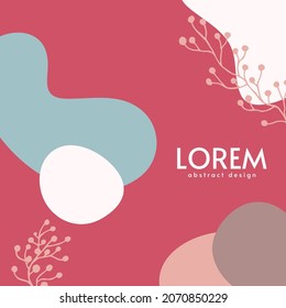 Antecedentes abstractos. Plantilla de diseño moderna con un estilo mínimo. Cubierta elegante para presentación de belleza, diseño de marca. Ilustración del vector