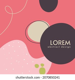 Antecedentes abstractos. Plantilla de diseño moderna con un estilo mínimo. Cubierta elegante para presentación de belleza, diseño de marca. Ilustración del vector