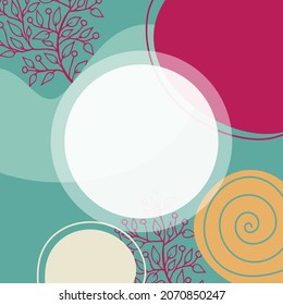 Abstract background. Modern design template in minimal style. Stylish cover for beauty presentation, branding design. Vector illustration