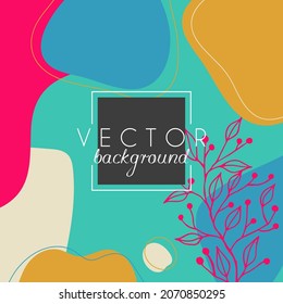 Antecedentes abstractos. Plantilla de diseño moderna con un estilo mínimo. Cubierta elegante para presentación de belleza, diseño de marca. Ilustración del vector