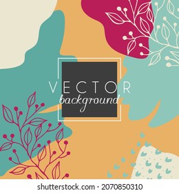 Antecedentes abstractos. Plantilla de diseño moderna con un estilo mínimo. Cubierta elegante para presentación de belleza, diseño de marca. Ilustración del vector