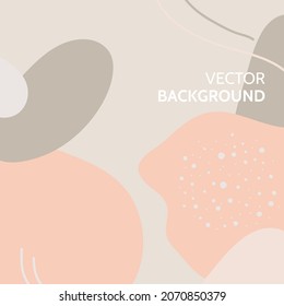 Abstract background. Modern design template in minimal style. Stylish cover for beauty presentation, branding design. Vector illustration