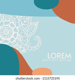 Abstract background. Modern design template in minimal style. Stylish cover for beauty presentation, branding design. Vector illustration
