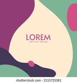 Abstract background. Modern design template in minimal style. Stylish cover for beauty presentation, branding design. Vector illustration