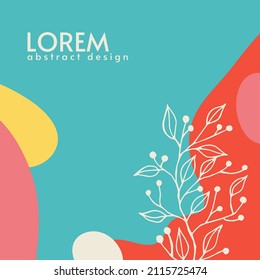 Antecedentes abstractos. Plantilla de diseño moderna con un estilo mínimo. Cubierta elegante para presentación de belleza, diseño de marca. Ilustración del vector
