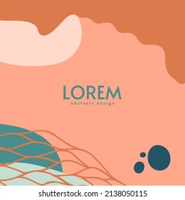 Abstrakter Hintergrund. Moderne Design-Vorlage in minimalem Stil. Stilvolle Abdeckung für Schönheitspräsentation, Branding Design. Vektorgrafik