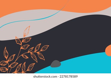 Abstract background. Modern design template in minimal style. Stylish cover for beauty presentation, branding design.	

