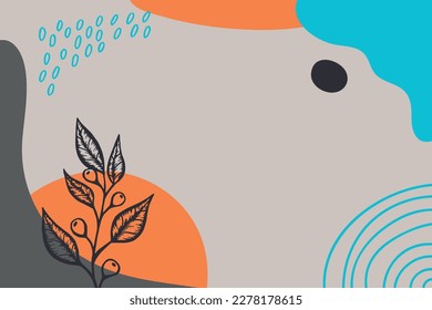 Abstract background. Modern design template in minimal style. Stylish cover for beauty presentation, branding design.	
