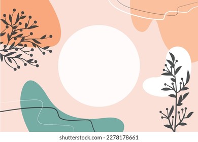 Abstrakter Hintergrund. Moderne Design-Vorlage in minimalem Stil. Stilvolle Abdeckung für Schönheitspräsentation, Branding Design.	
