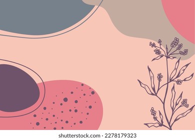Abstract background. Modern design template in minimal style. Stylish cover for beauty presentation, branding design.	
