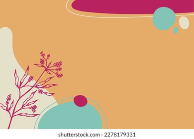 Abstract background. Modern design template in minimal style. Stylish cover for beauty presentation, branding design.	
