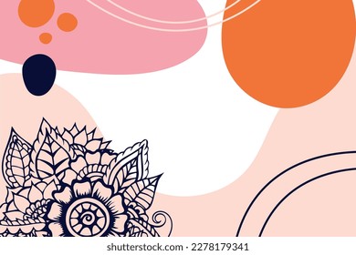 Abstract background. Modern design template in minimal style. Stylish cover for beauty presentation, branding design.	

