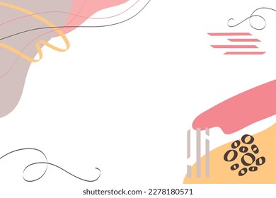 Abstract background. Modern design template in minimal style. Stylish cover for beauty presentation, branding design.	
