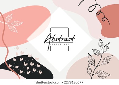 Abstract background. Modern design template in minimal style. Stylish cover for beauty presentation, branding design.	
