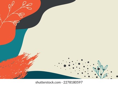 Antecedentes abstractos. Plantilla de diseño moderna con un estilo mínimo. Cubierta elegante para presentación de belleza, diseño de marca.	
