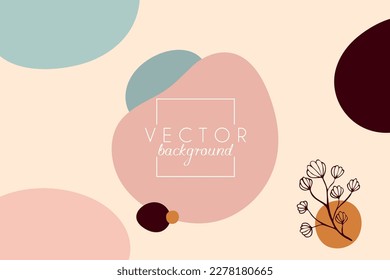 Antecedentes abstractos. Plantilla de diseño moderna con un estilo mínimo. Cubierta elegante para presentación de belleza, diseño de marca.	
