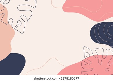 Antecedentes abstractos. Plantilla de diseño moderna con un estilo mínimo. Cubierta elegante para presentación de belleza, diseño de marca.	
