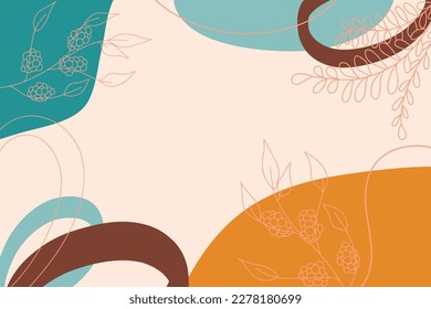 Abstract background. Modern design template in minimal style. Stylish cover for beauty presentation, branding design.	
