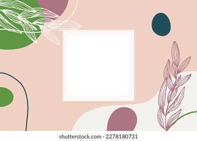 Abstract background. Modern design template in minimal style. Stylish cover for beauty presentation, branding design.	
