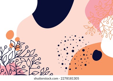 Abstract background. Modern design template in minimal style. Stylish cover for beauty presentation, branding design.	
