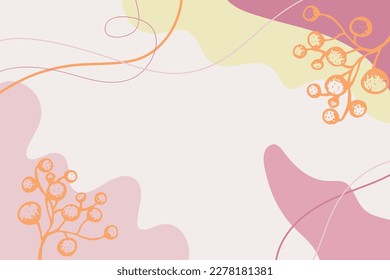 Abstract background. Modern design template in minimal style. Stylish cover for beauty presentation, branding design.	

