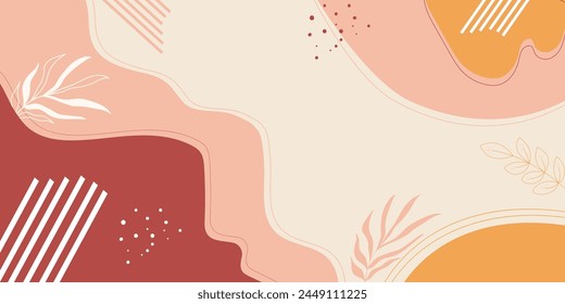 Abstract background modern design template in minimal style stylish cover for beauty presentation