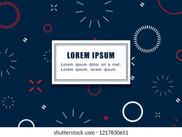 Abstract background, modern design. Trendy abstract background for web site, poster, placard, wallpaper and flyer. Useful for brochure, cover, card and backdrop.Memphis design, vector illustration