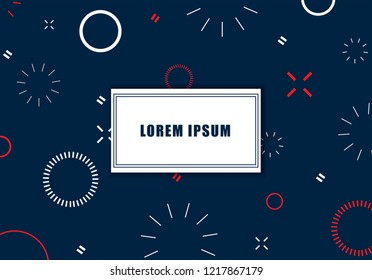 Abstract background, modern design. Trendy abstract background for web site, poster, placard, wallpaper and flyer. Useful for brochure, cover, card and backdrop.Memphis design, vector illustration