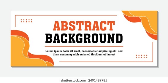 Abstract background modern design wave shape orange color, abstract background with geometric pattern
