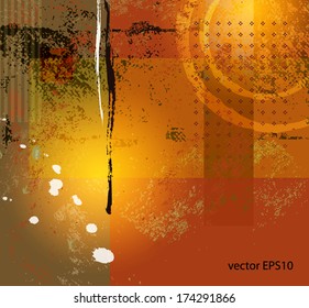 Abstract background - modern digital painting - grunge style