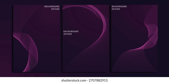 Abstract Background Modern and elegant lines with gradient colors, suitable for wallpaper, posters, banners and others