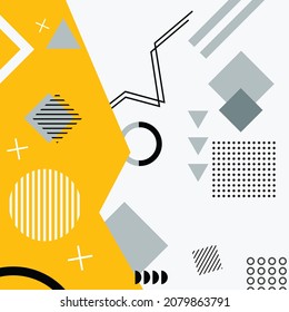 abstract background modern flat geometric decor