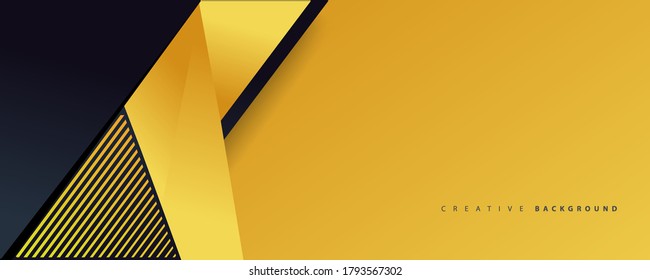Abstract background modern futuristic graphic. Vector abstract background texture design, banner yellow and black background Vector illustration.