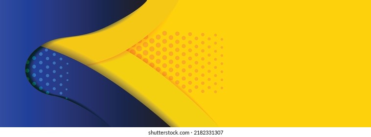 Abstract background modern futuristic graphic. Yellow background with stripes. Vector abstract background texture design, bright poster, banner yellow and blue background Vector illustration.