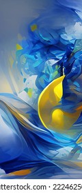 Abstract background modern futuristic graphic. Yellow, Gold, Blue chaotic background . Vector abstract texture design, bright poster, banner yellow and blue background. Abstract vector illustration.