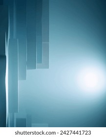 Abstract background modern futuristic graphic. Blue light background. Vector abstract 3d design, bright poster, banner blue background. Abstract vector illustration.