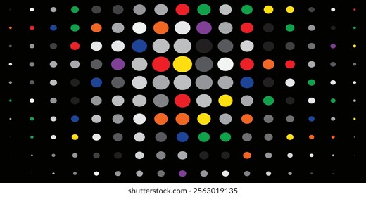 Abstract background modern geometric circles colorful vector. Dotted texture pattern. Geometric pattern in halftone style with gradient.