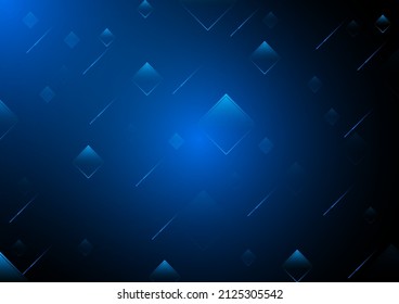 fondo abstracto Ilustración vectorial del tono de color azul brillante moderno 