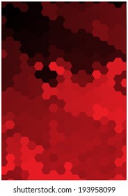 abstract background with modern glossy hexagons