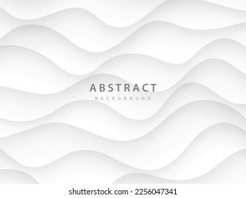 fondo abstracto de las ondas de la curva de sombra gris moderna
