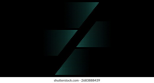 Abstrakter Hintergrund mit modernen grünen Farbverlauf-Formen. Minimalistische Vektorvorlage mit dunkelgrünen geometrischen Formen. Ideal für Broschüren, Cover, Banner und Flyer. VOL. 5